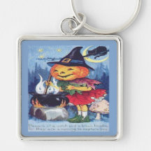 Beware of a witch and a black hoodoa keychain