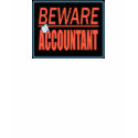 Beware Of Accountant Sign T-Shirt
