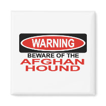 Beware Of Afghan Hound magnets