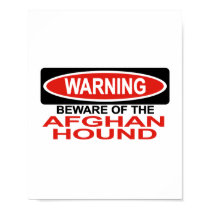 Beware Of Afghan Hound posters