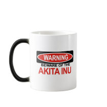 Beware Of Akita Inu Mugs