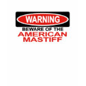 Beware Of American Mastiff t-shirts
