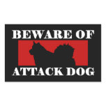 Beware of Attack Dog - Alaskan Malamute stickers