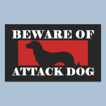 Beware of Attack Dog - Anatolian Shepherd Dog stickers