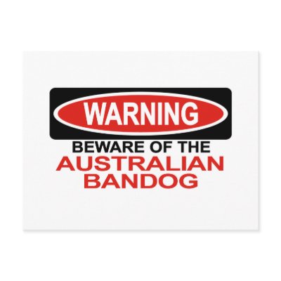 Beware Of Australian Bandog Post Cards by Bewareofdogs