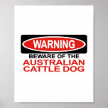 Beware Of Australian Cattle Dog Posters