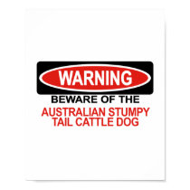 Beware Of Australian Stumpy Tail Cattle Dog posters by Bewareofdogs Beware Of Australian Stumpy Tail Cattle Dog posters
