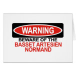 Beware Of Basset Artesien Normand Greeting Card