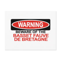 Beware Of Basset Fauve De Bretagne Postcards