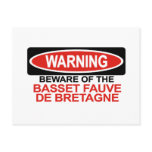 Beware Of Basset Fauve De Bretagne Postcards