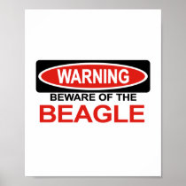 Beware Of Beagle Print