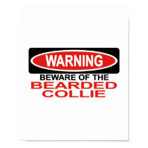 Beware Of Bearded Collie poster