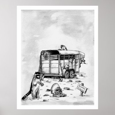 Beware of Bears Print by RiverbyNight