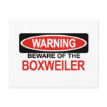 Beware Of Boxweiler Post Card