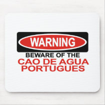 Beware Of Cao De Agua Portugues Mouse Mat