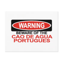 Beware Of Cao De Agua Portugues Post Cards