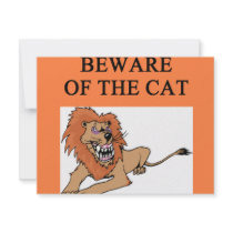 beware of cat joke invites