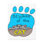 Beware of Cat Postcards