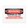 Beware Of Caucasian Mountain Dog Postcards