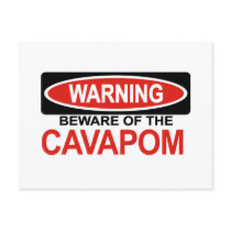 Beware Of Cavapom postcards