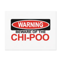 Beware Of Chi-Poo Postcards