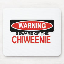 Beware Of Chiweenie Mouse Mat