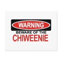 Beware Of Chiweenie Post Cards