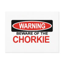 Beware Of Chorkie Postcard