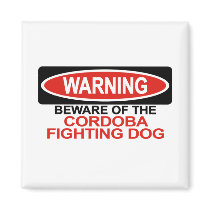 Beware Of Cordoba Fighting Dog magnets by Bewareofdogs Beware Of Cordoba Fighting Dog magnets