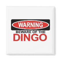 Beware Of Dingo Magnet