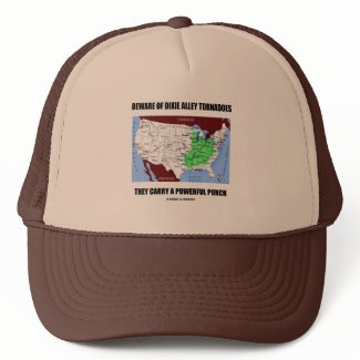 Beware Of Dixie Alley Tornadoes Powerful Punch hat
