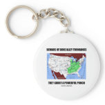 Beware Of Dixie Alley Tornadoes Powerful Punch Key Chain