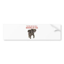 Beware of Dog2 Bumper Sticker
