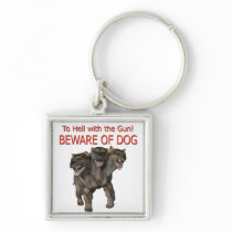 Beware of Dog2 Key Chain