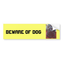 BEWARE OF DOG bumper stickers by KABSANNIE BEWARE OF DOG bumper stickers