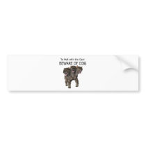 Beware of Dog Bumper Sticker