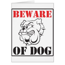 Beware Of Dog Cards