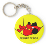 Beware of Dog Keychains