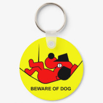 Beware of Dog keychains by lonvig Beware of Dog keychains
