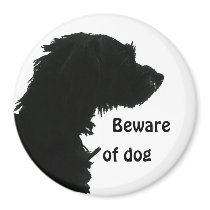 Beware of Dog Refrigerator Magnets