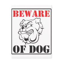 Beware Of Dog Post Cards