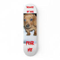 beware of dog custom skateboard