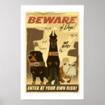 Beware of Dogs! Poster - Disney Pixar UP!