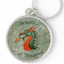 Beware of Dragons Keychains