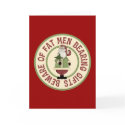 Beware Of Fat Men Funny Christmas Card