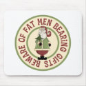 Beware Of Fat Men Funny Christmas Mousepad