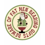 Beware Of Fat Men Funny Christmas T-Shirt
