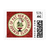 Beware Of Fat Men Stamps