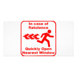 Beware of Flatulence! Customized Photo Card