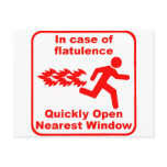 Beware of Flatulence! Postcards